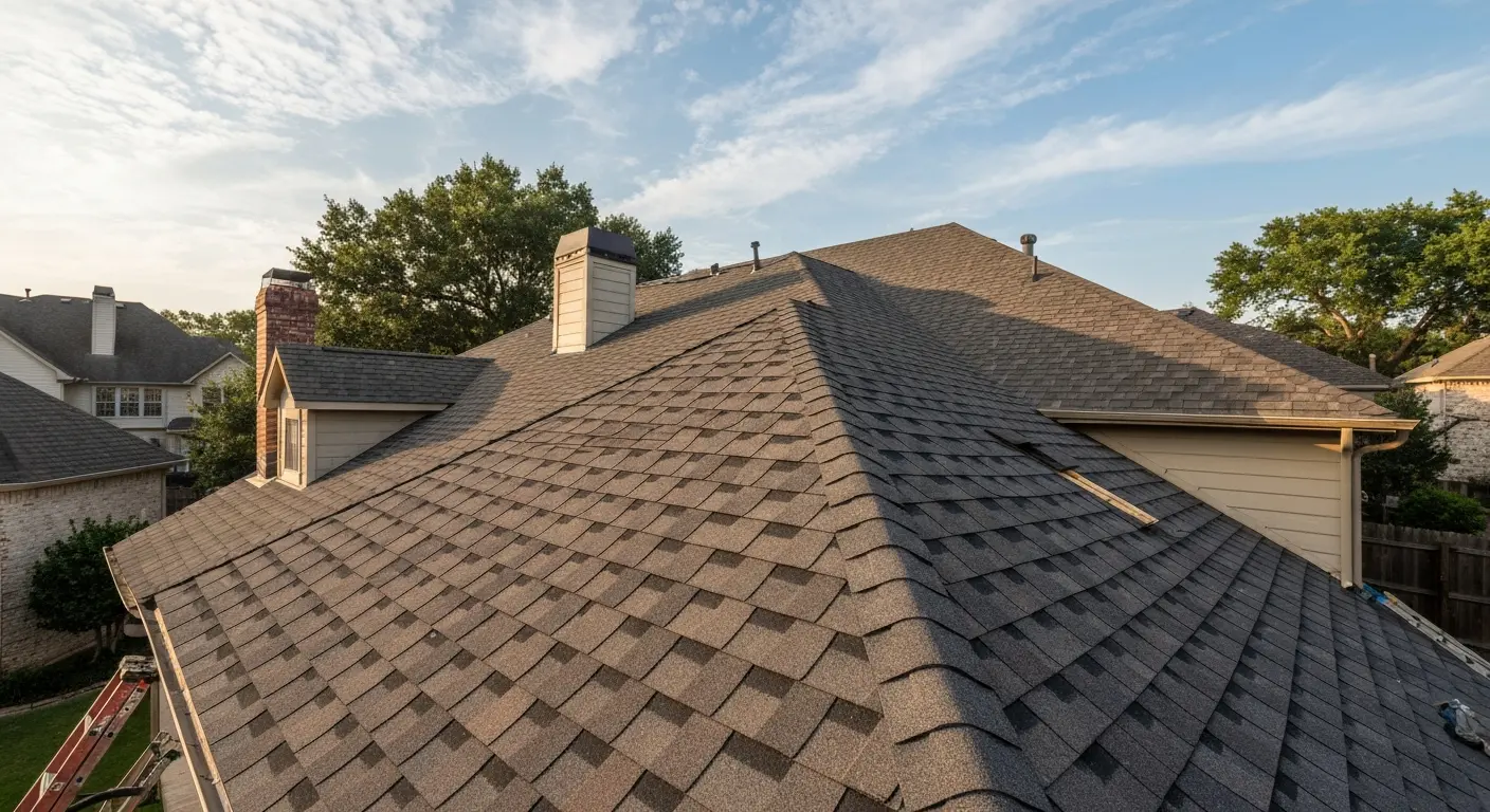 Residential roof installation