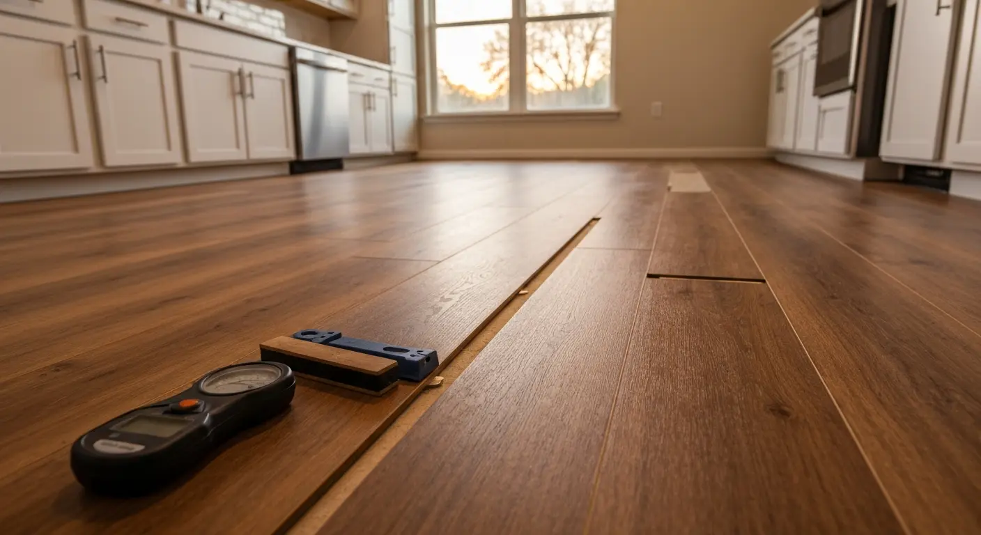 Luxury vinyl kitchen flooring