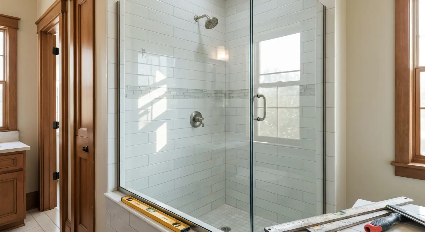 Tub to shower conversion project