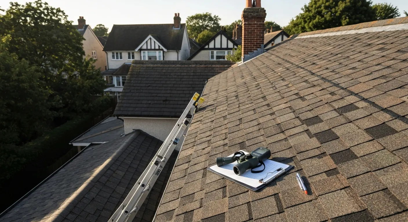 Roof inspection in East End