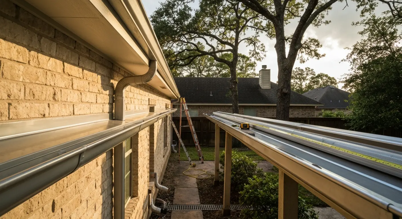 Gutter installation and drainage systems