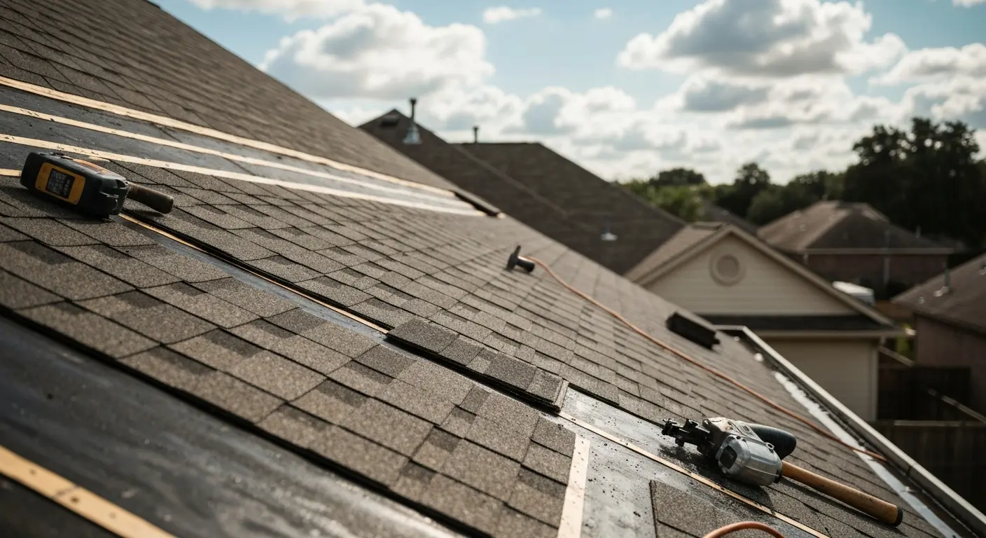 Storm damage roof repair