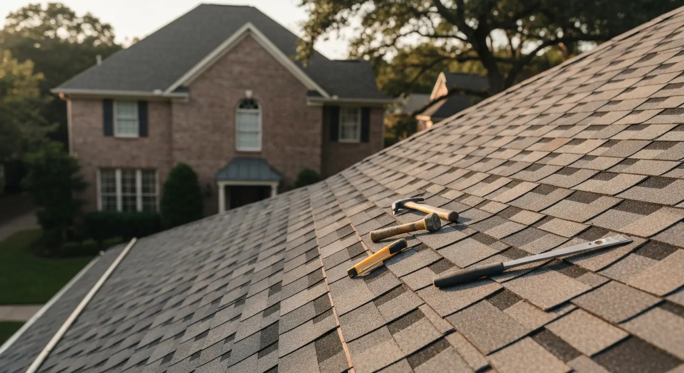 Residential roof installation