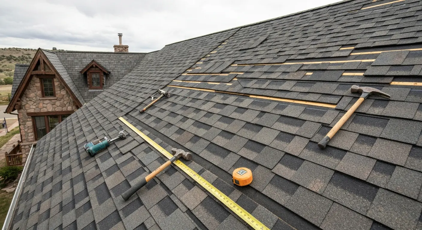 Roof installation project