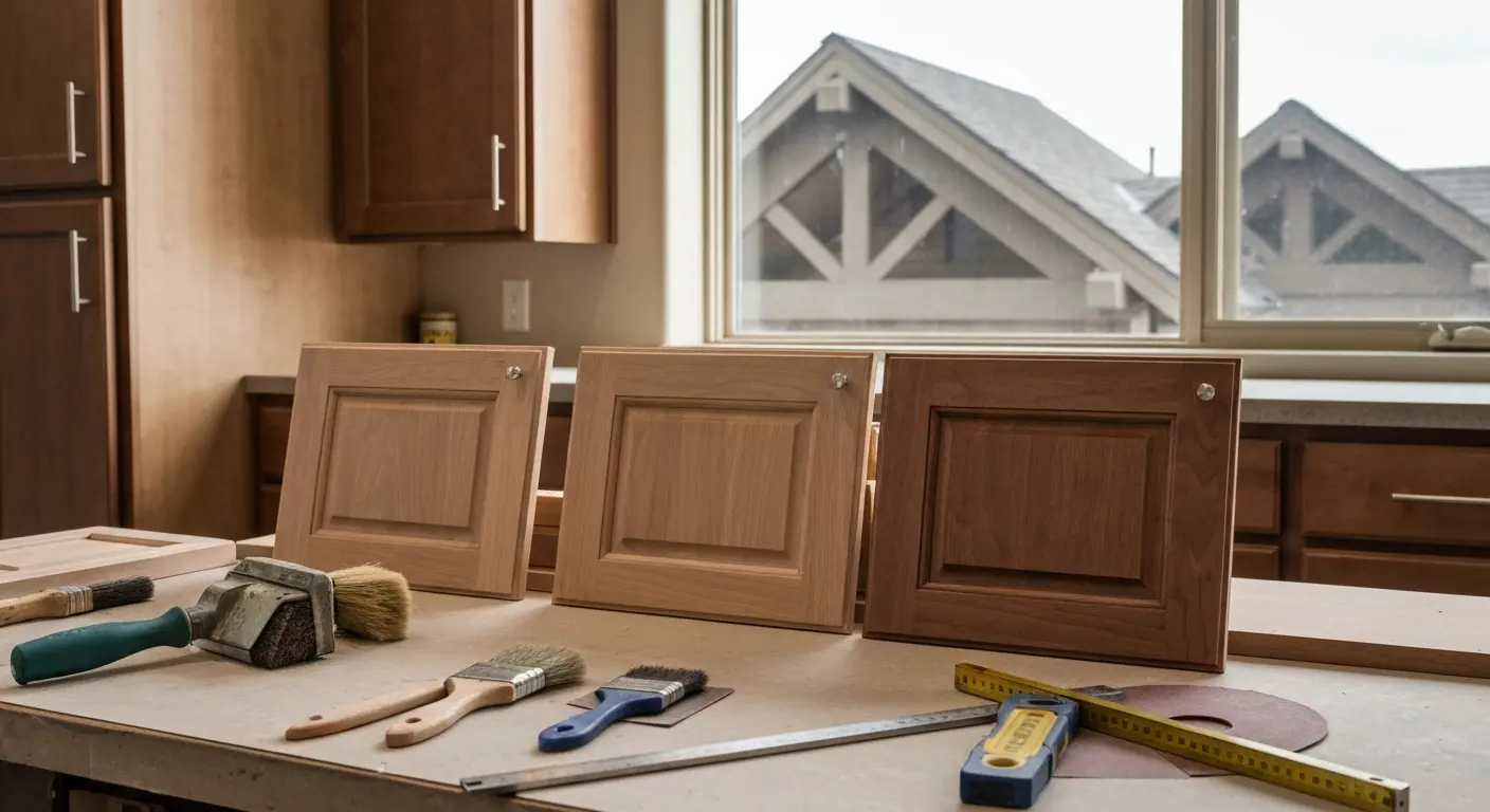 Cabinet door refacing project