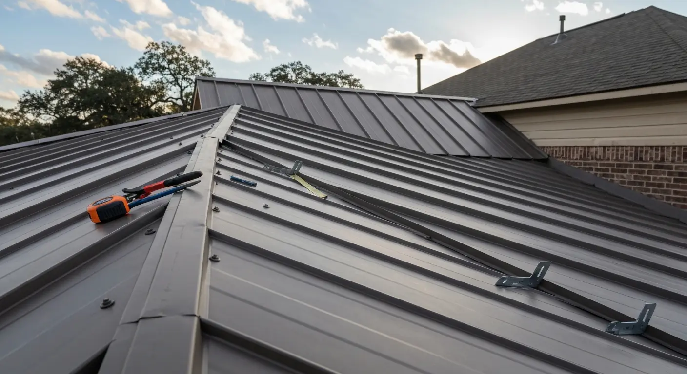 New roof installation