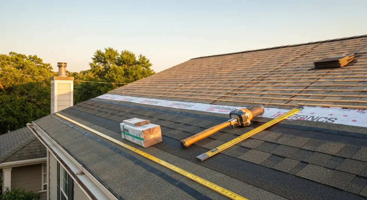 Roof repair work in Fairmont Park area