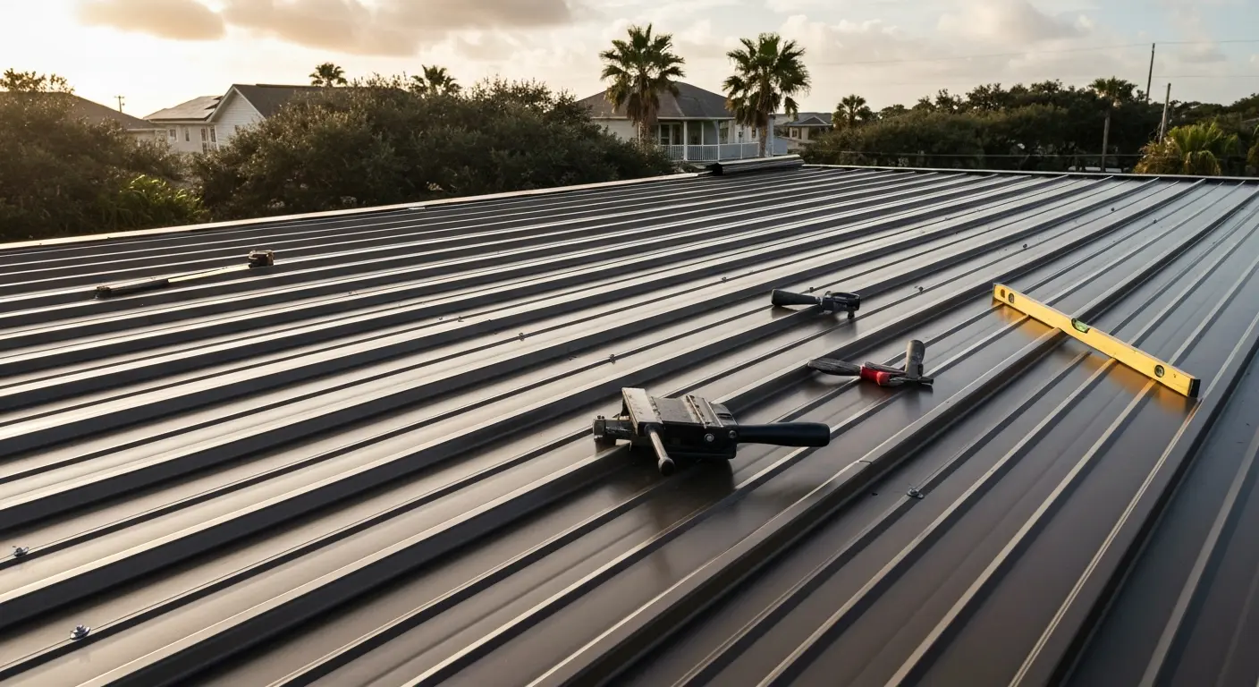 Galveston metal roof installation