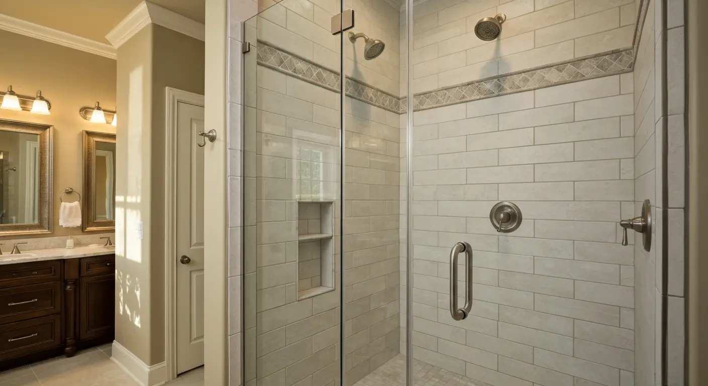 Master bathroom shower remodel