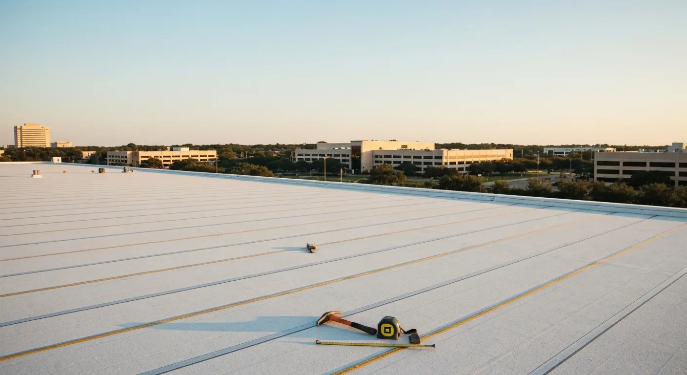Commercial roofing work