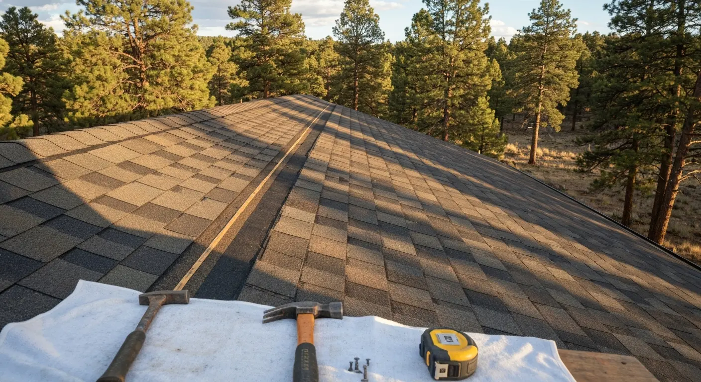 New roof installation