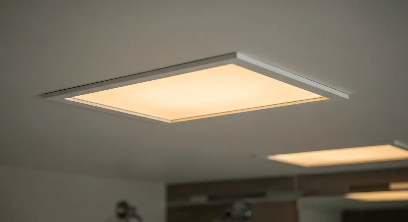 Recessed bathroom lighting
