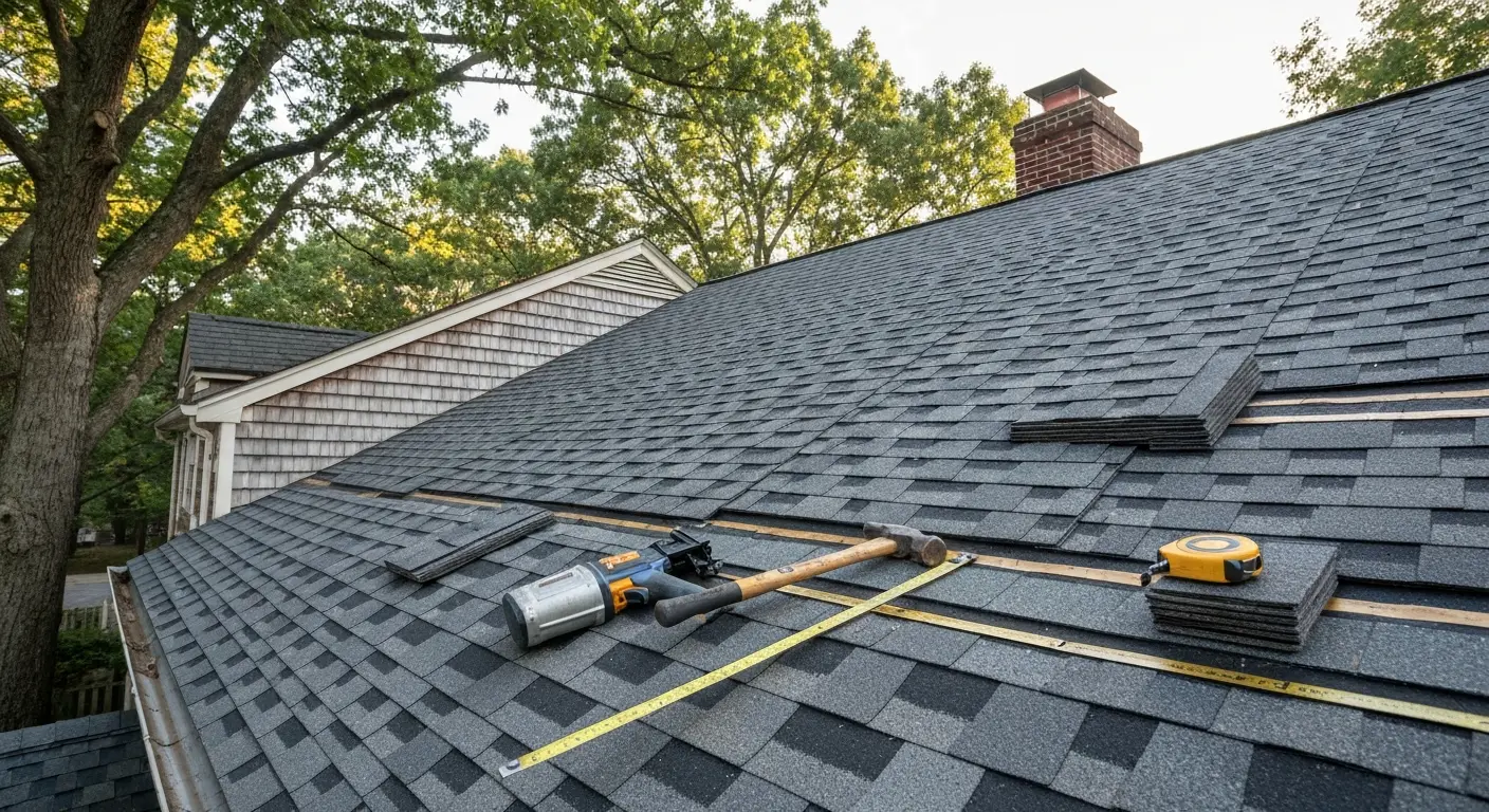 Roof repair work