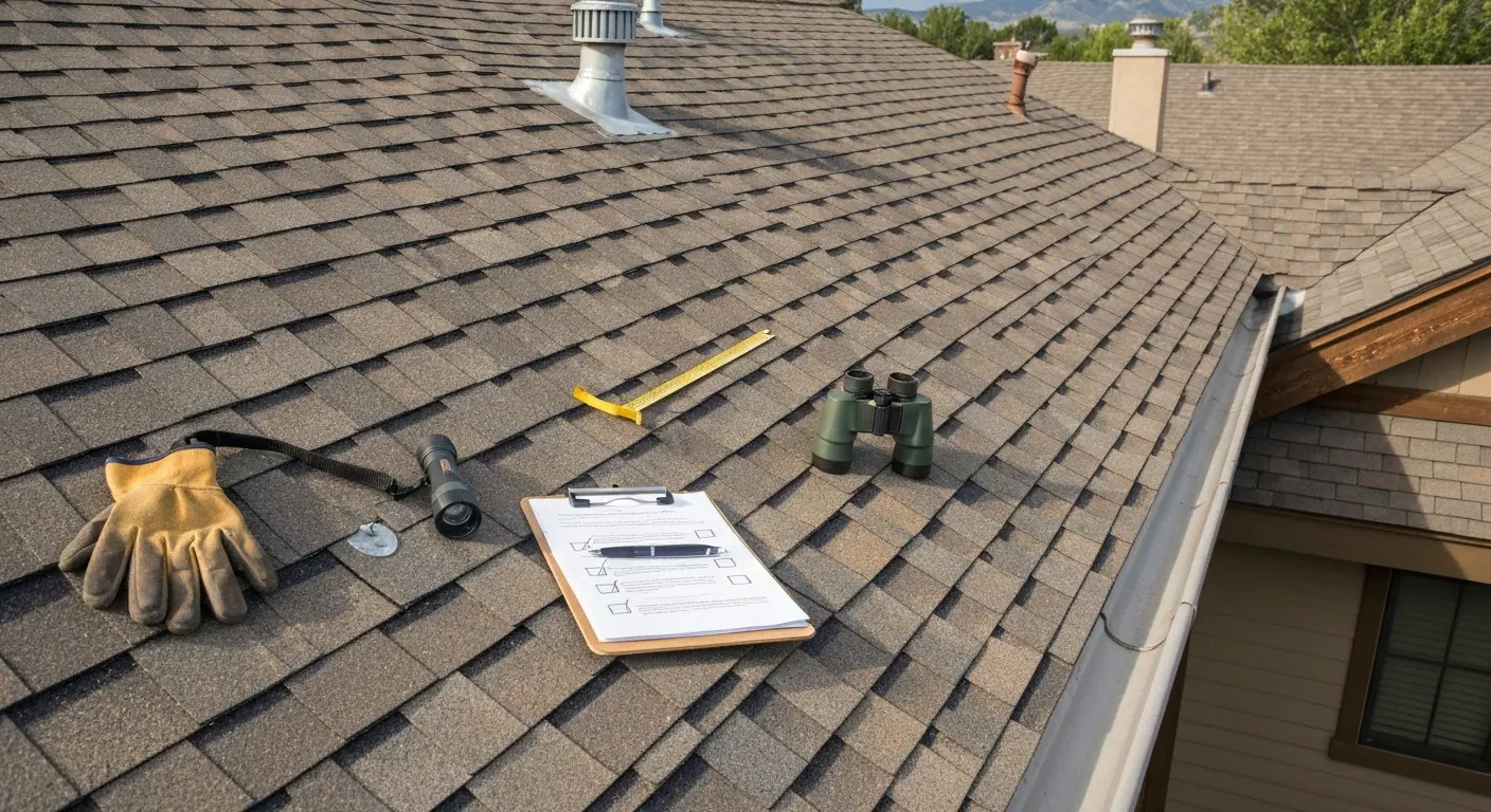 Professional roof inspection