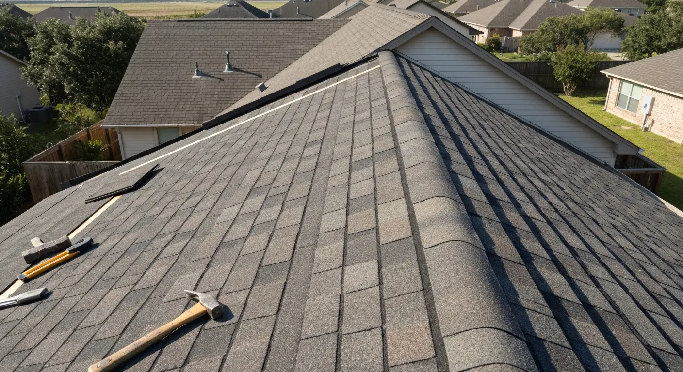 Storm damage roof repair