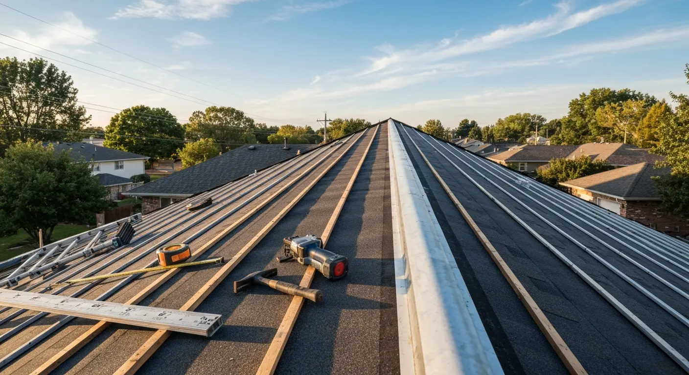 Roof installation project