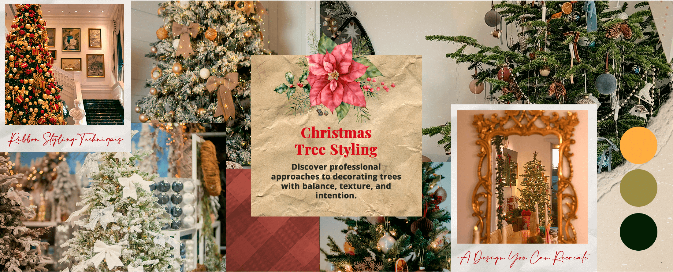 Christmas tree styling workshop in Rhode Island holiday event