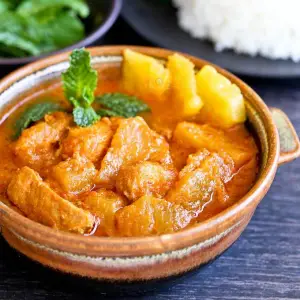 Pineapple fish curry pic