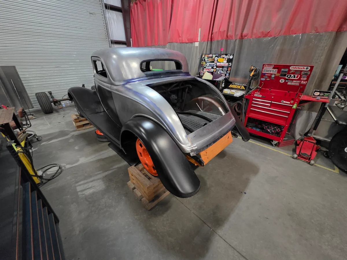 Completed engine work integrated into a finished custom build