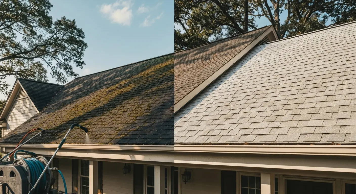 Roof cleaning service near Amelia VA