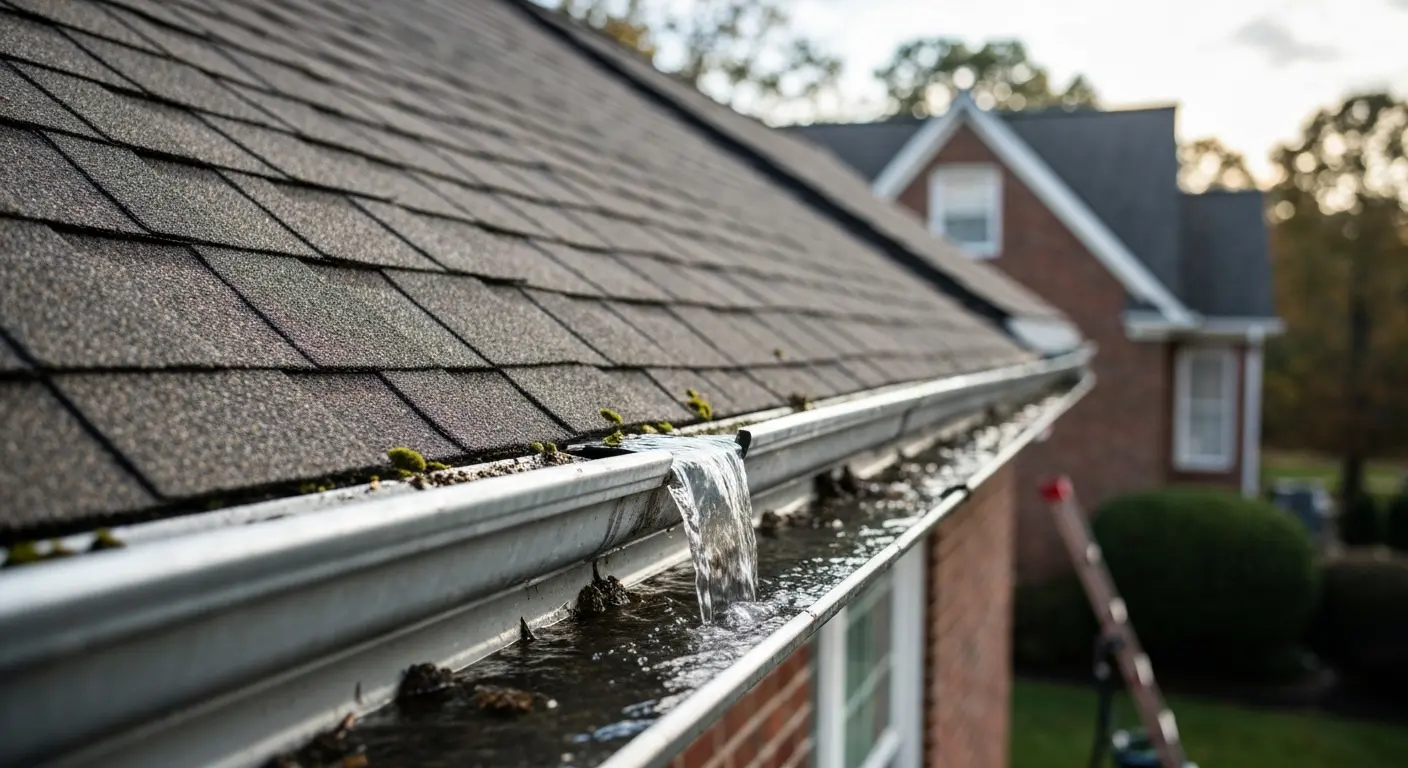 Roof and gutter cleaning