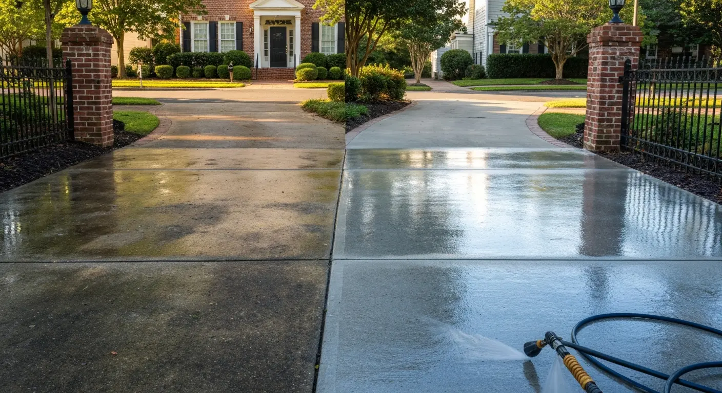 Driveway cleaning service