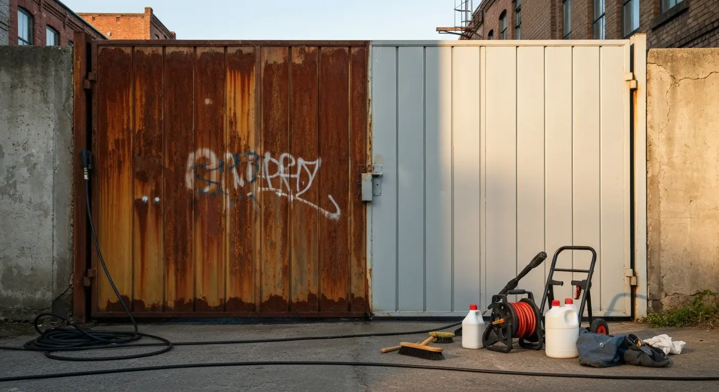 Rust and graffiti removal