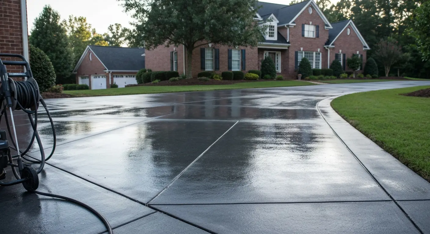 Driveway cleaning service