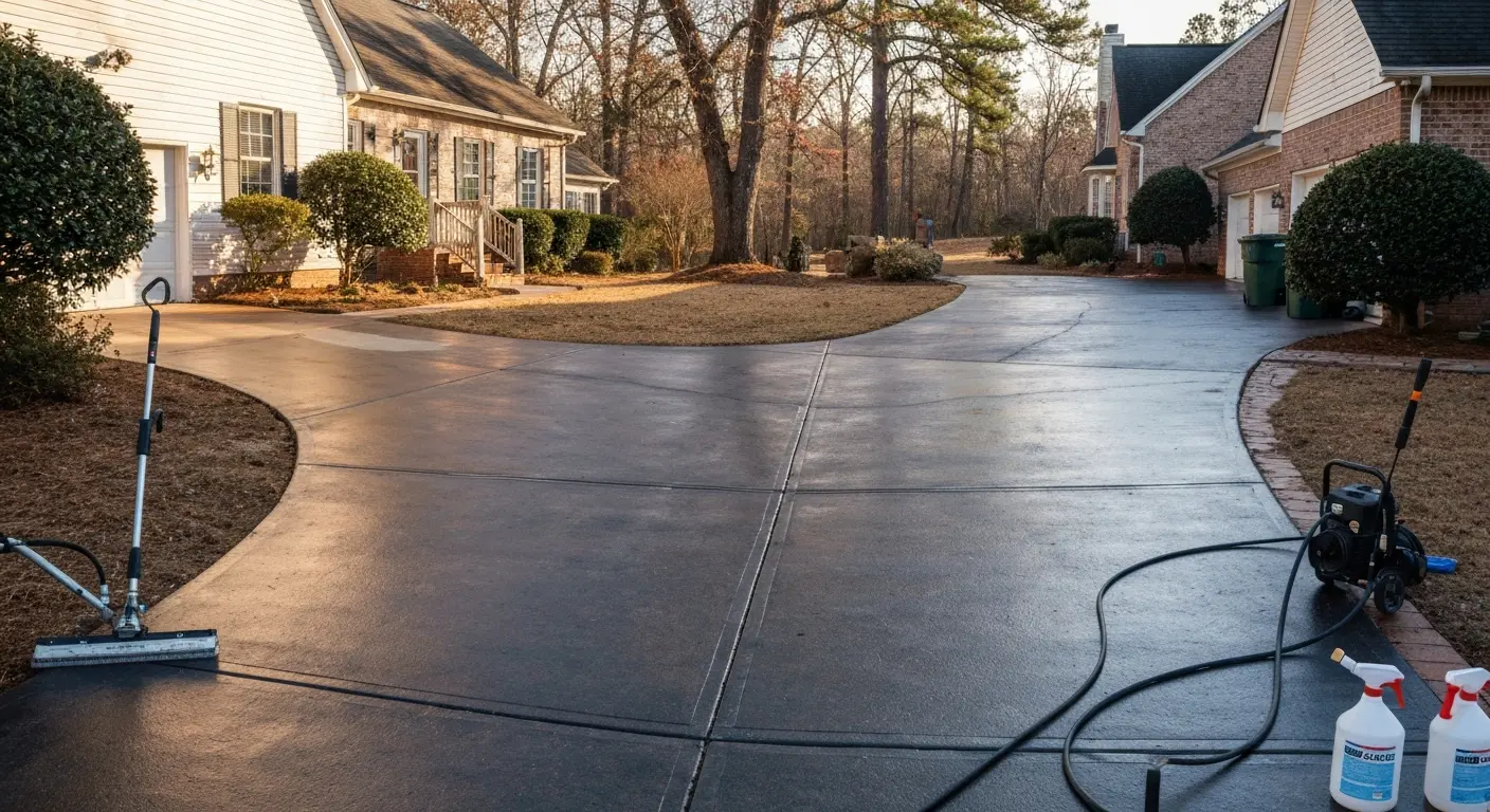 Driveway cleaning