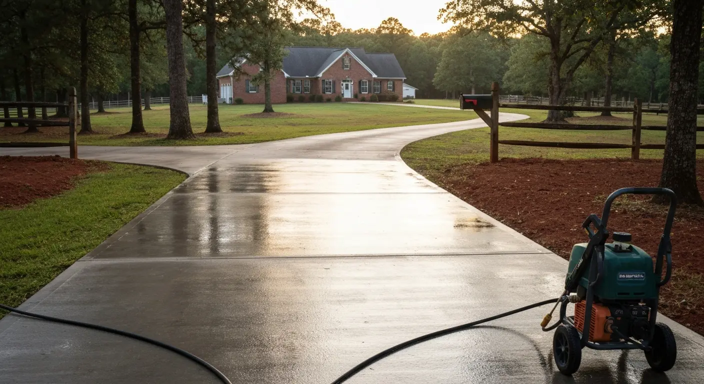 Driveway pressure washing Amelia VA