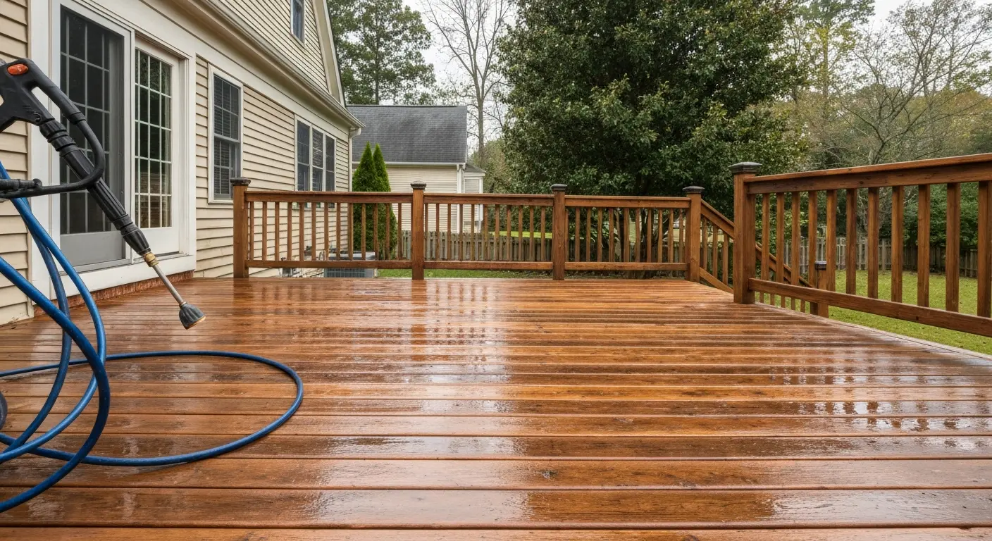 Deck cleaning