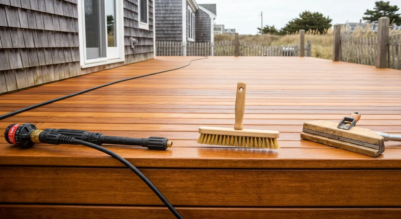 Deck cleaning service