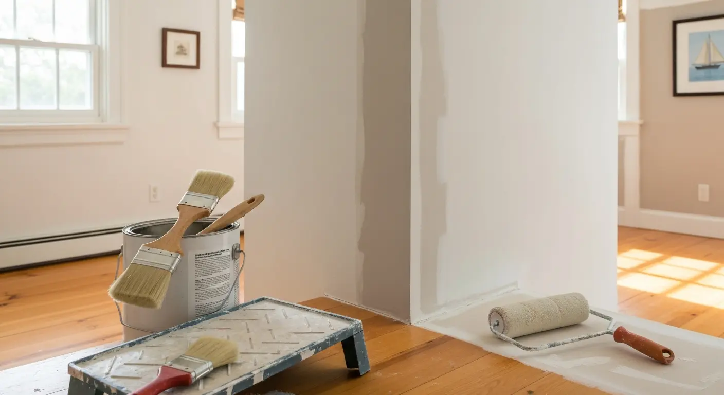 Interior bedroom painting