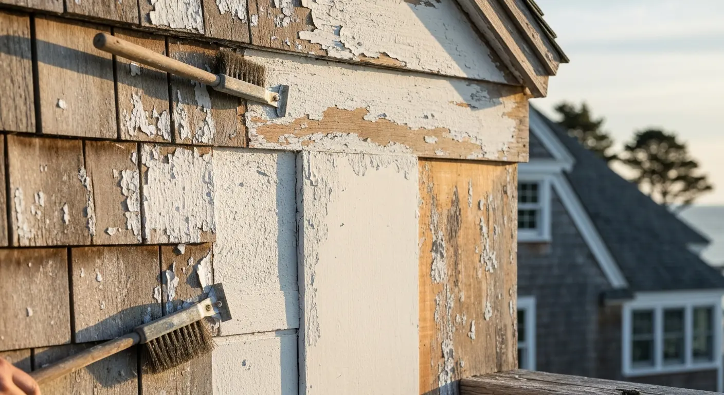 Coastal paint damage from salt air