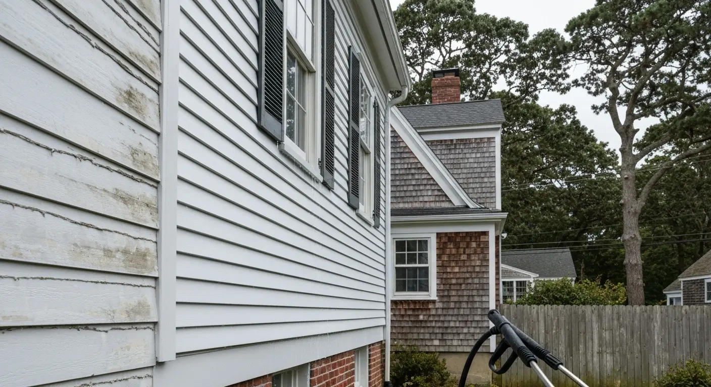Home siding cleaning