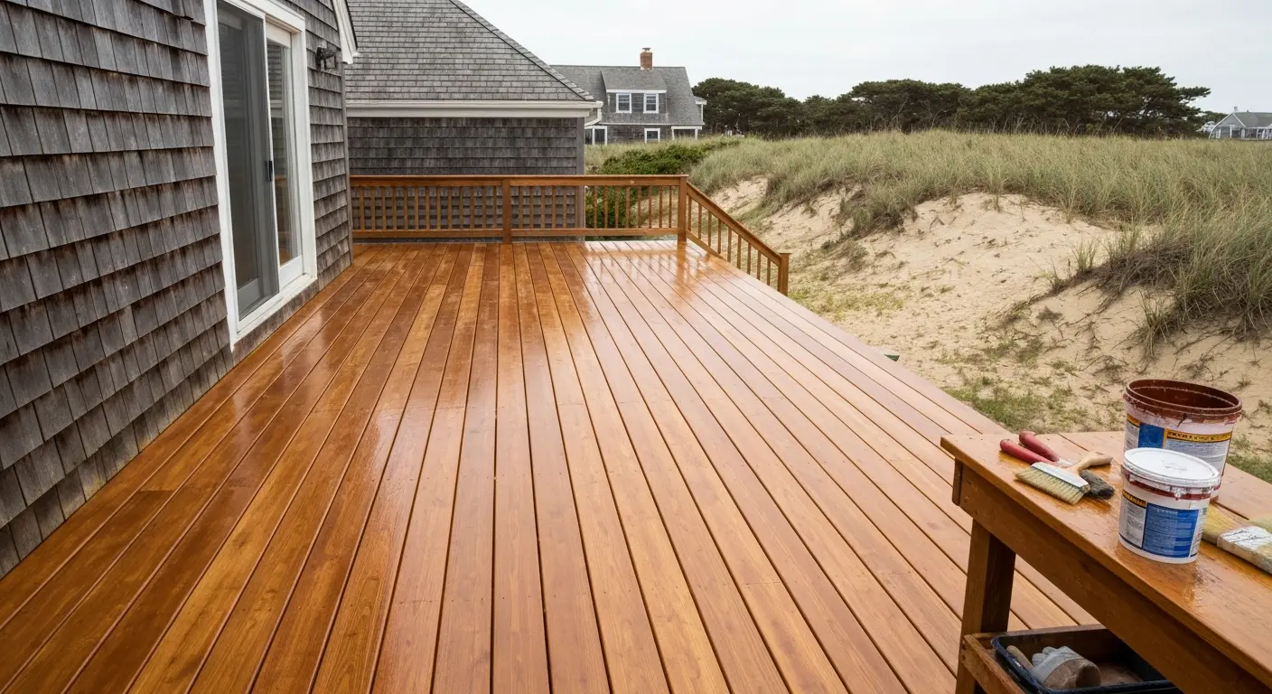 Deck staining project