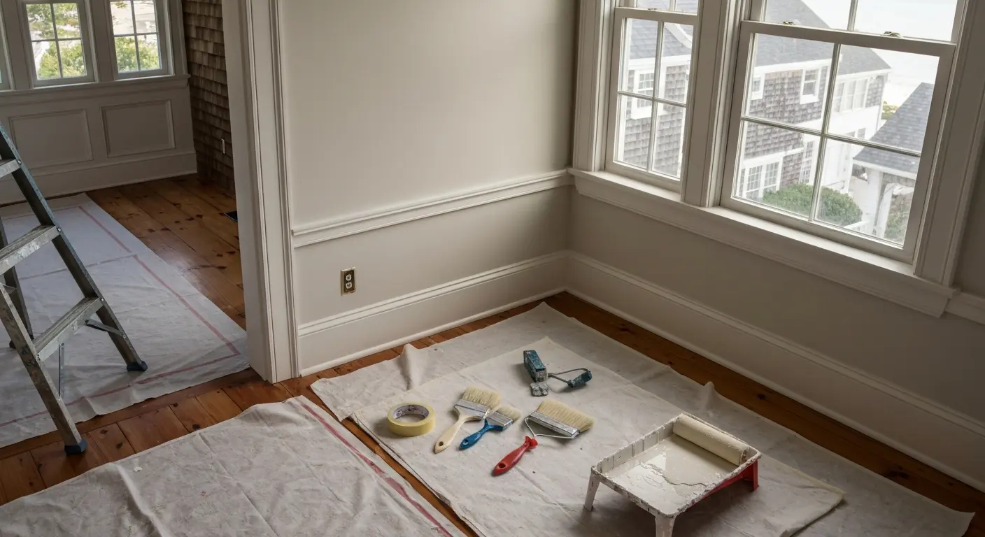 Interior room painting and finishing
