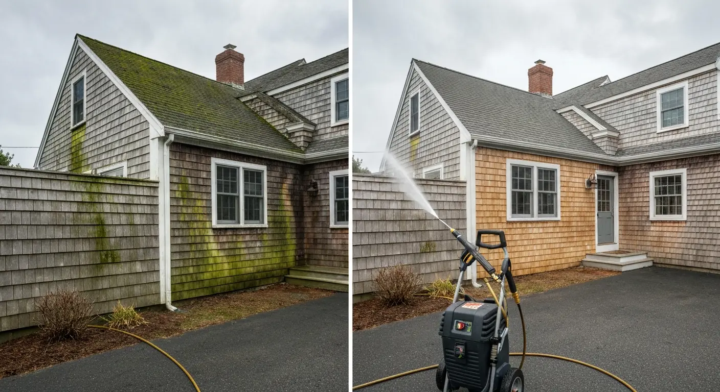 Pressure washing service in Mashpee