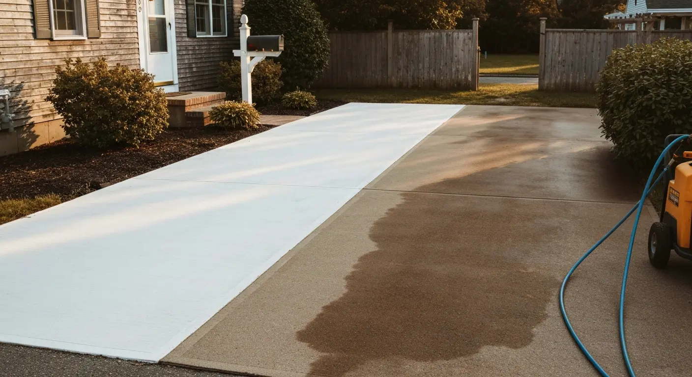 Pressure washing project