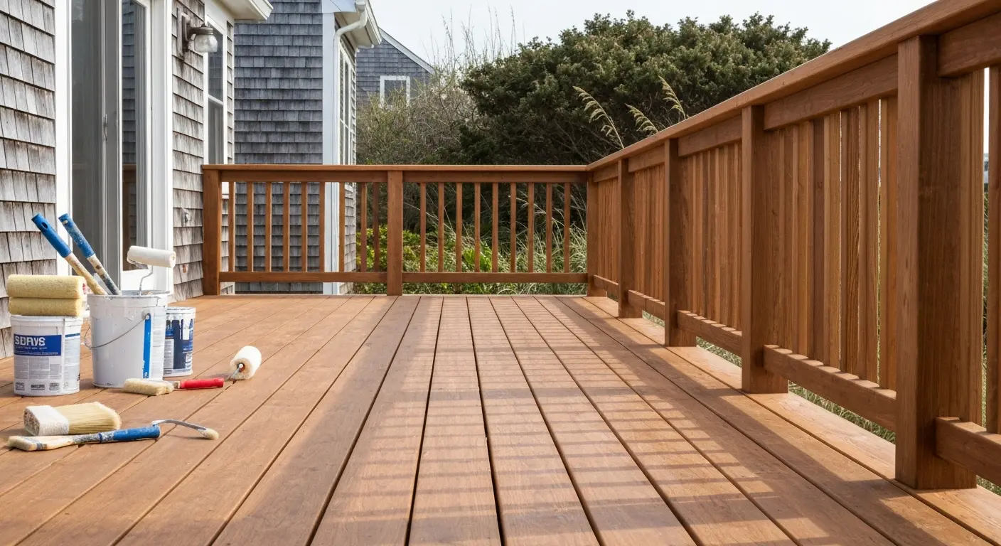 Commercial deck painting