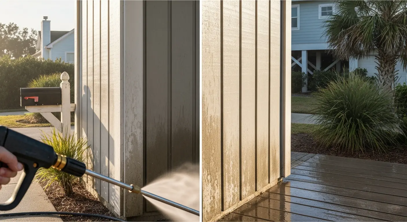 Pressure washing service