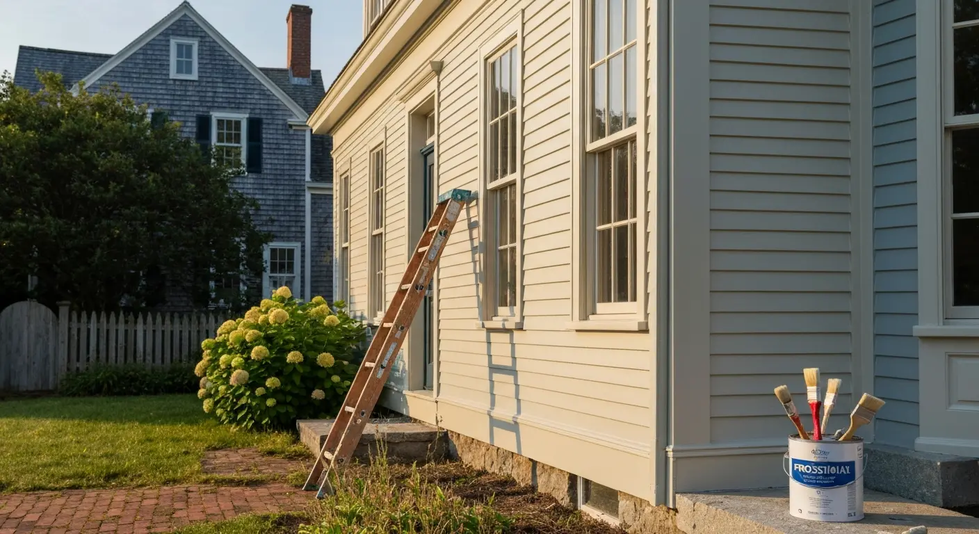 Exterior painted home