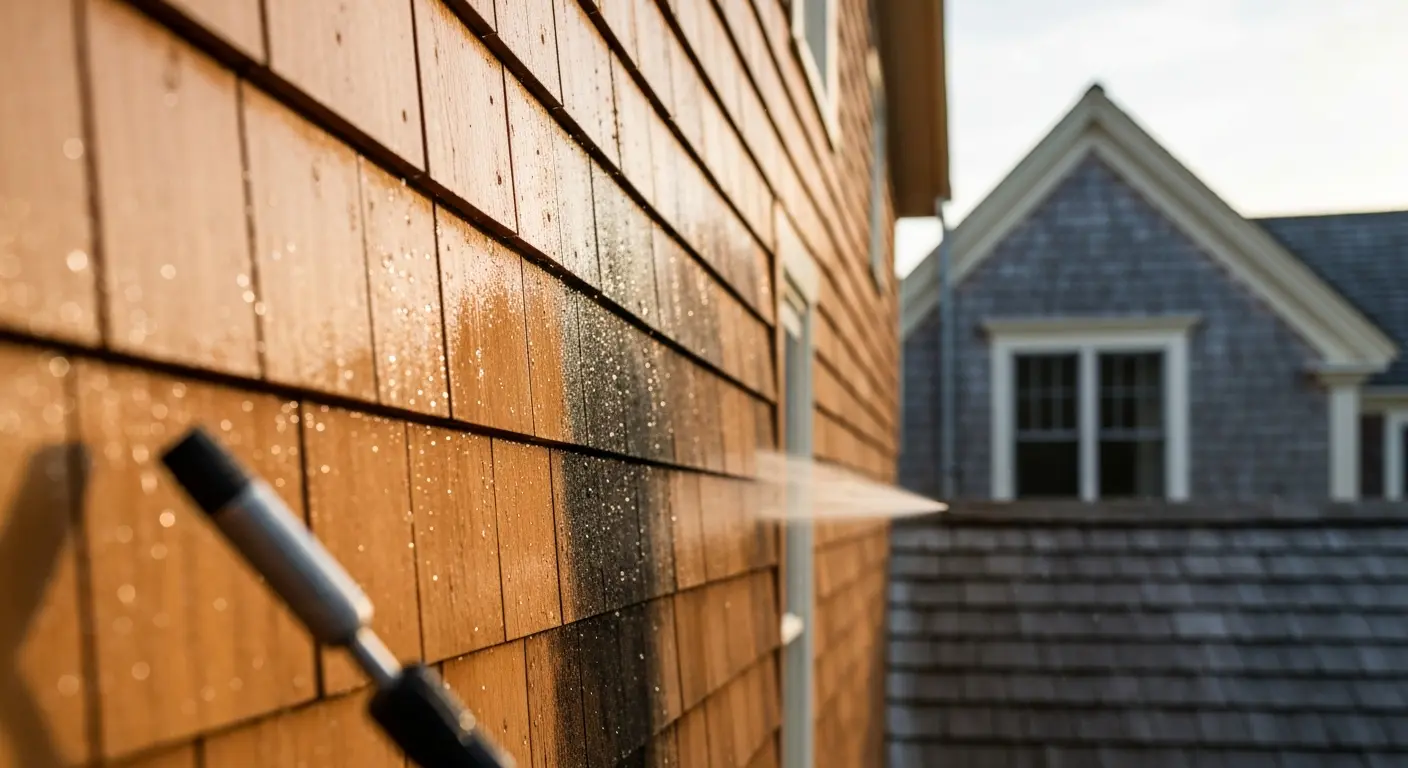 Soft washing delicate siding and roof surfaces