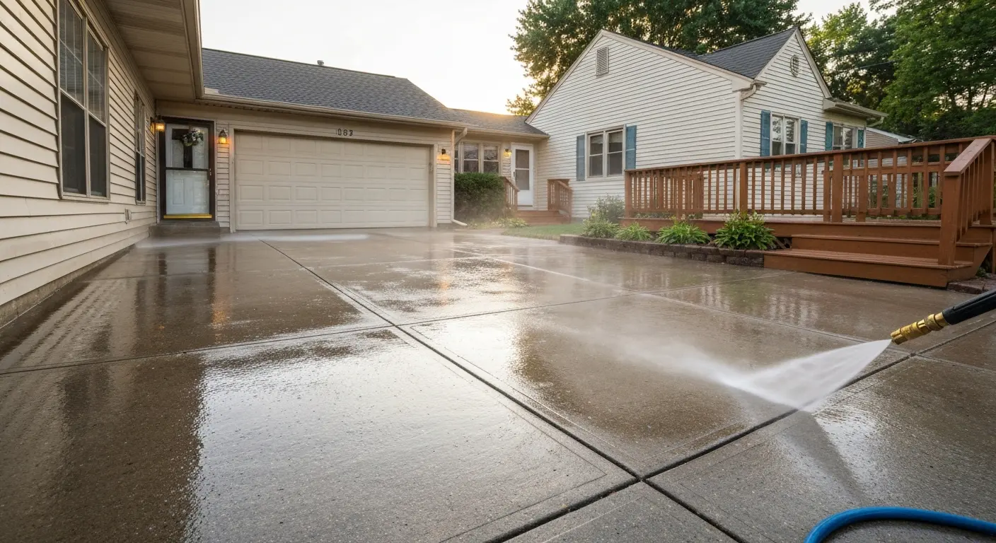 Pressure washing service