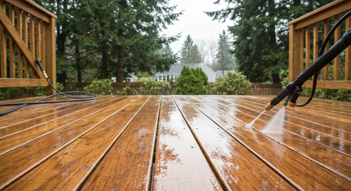 Pressure washing project