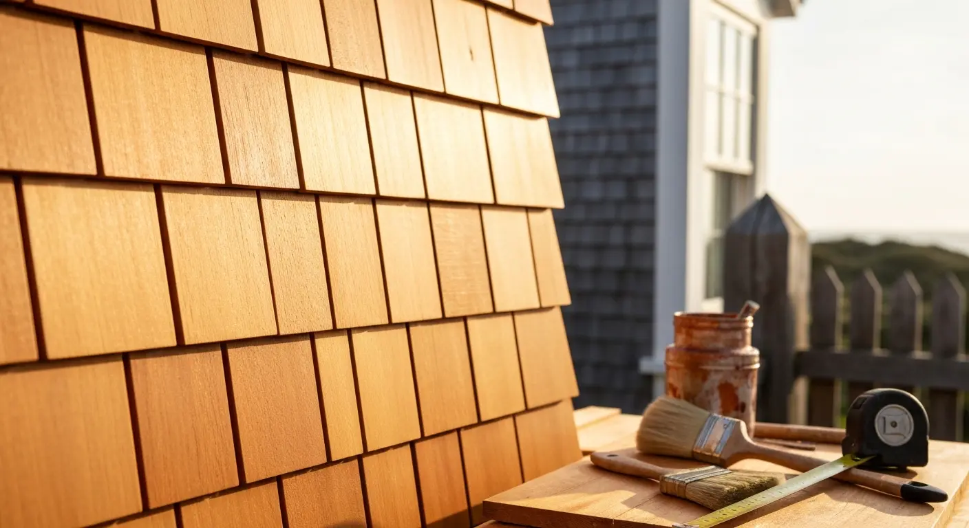 Cedar shingle exterior