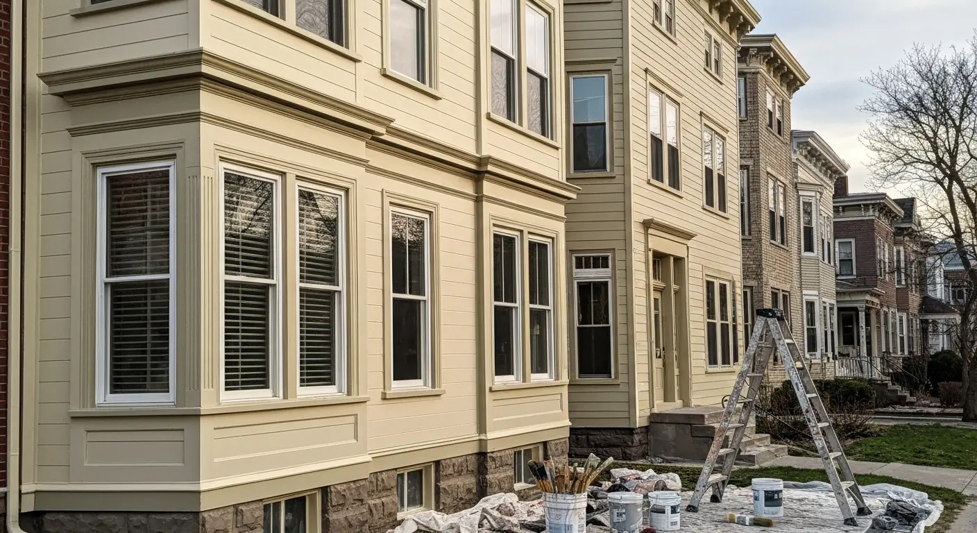 Exterior painting work