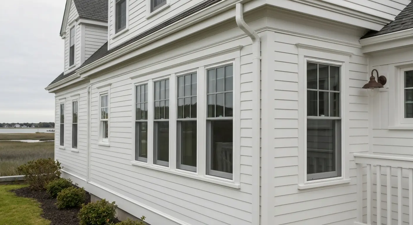 Falmouth waterfront home after fresh exterior painting
