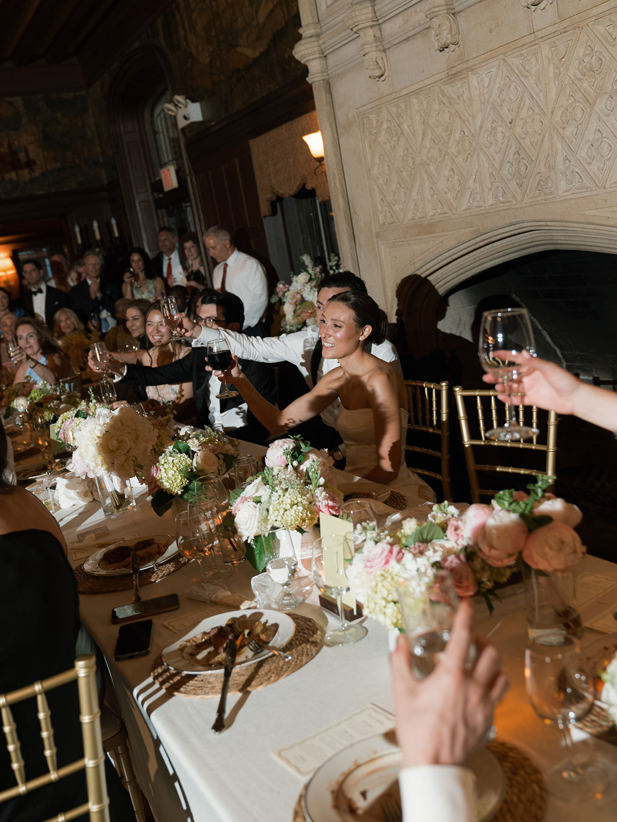 Sarah and Benjamin wedding reception styling