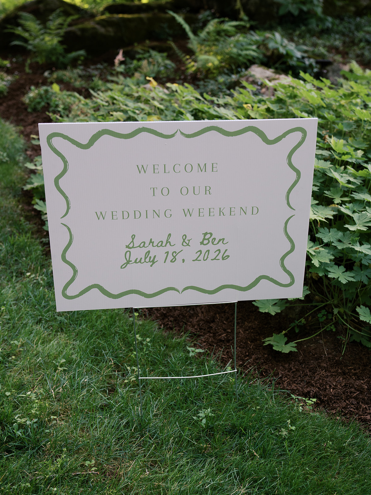 Sarah and Benjamin wedding event design